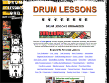 Tablet Screenshot of drumlessons.org