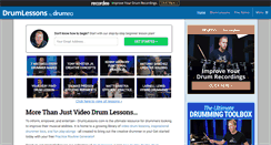 Desktop Screenshot of drumlessons.com